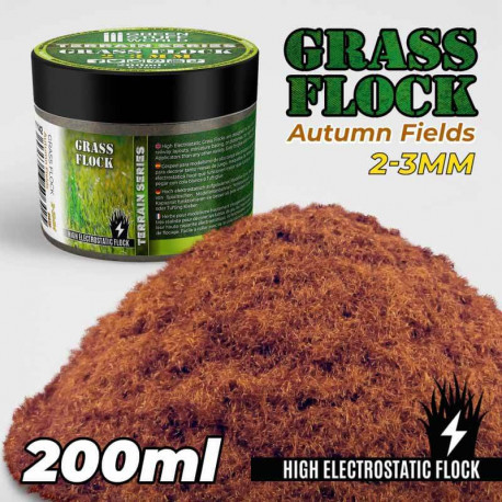 Electrostatic Grass 2-3mm . Autumn fields. 200ml.