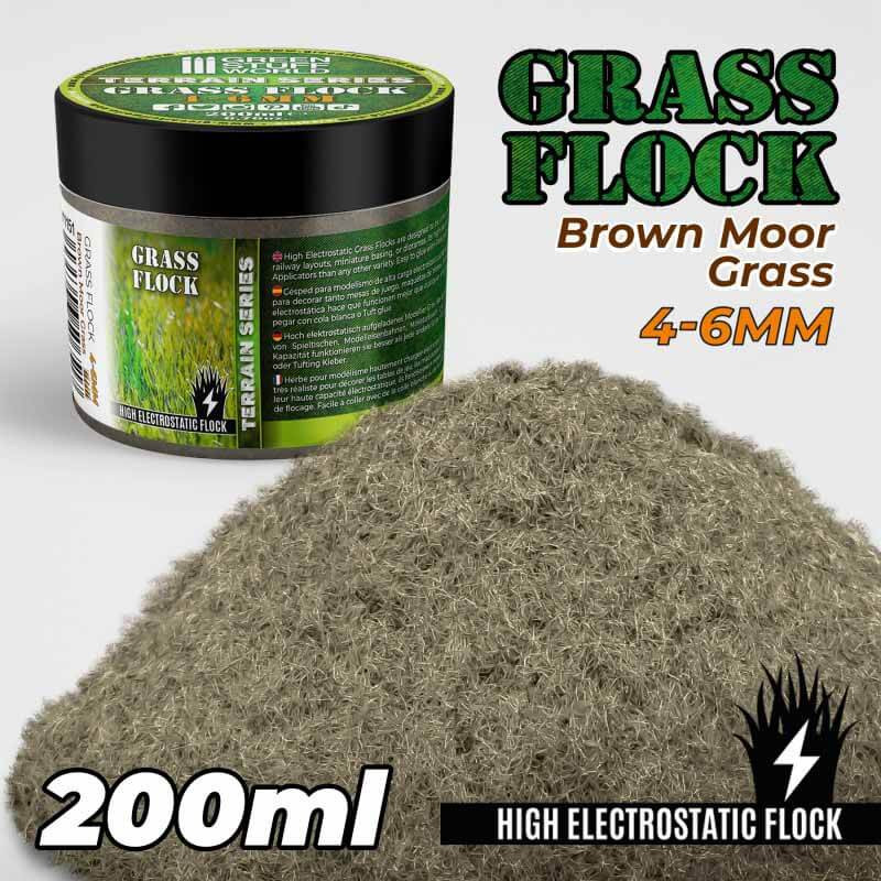Césped electrostático 4-6mm.Hierba de páramo marrón. 200ml. Césped electrostático 4-6mm.Hierba de páramo marrón. 200ml.