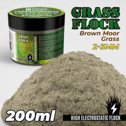Electrostatic Grass 2-3mm . Brown moor grass. 200ml.