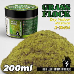 Elektrostatisches Gras 2-3mm. Trockenes gelbes Gras. 200ml.
