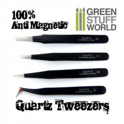 100% Anti-Magnetic QUARTZ Precision Tweezers.