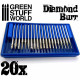 Set of 20 Diamond Burs.