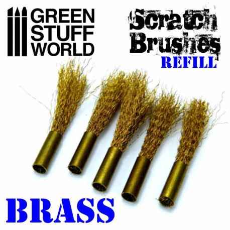 Spare Set Scratch Brushes – Brass (x5).