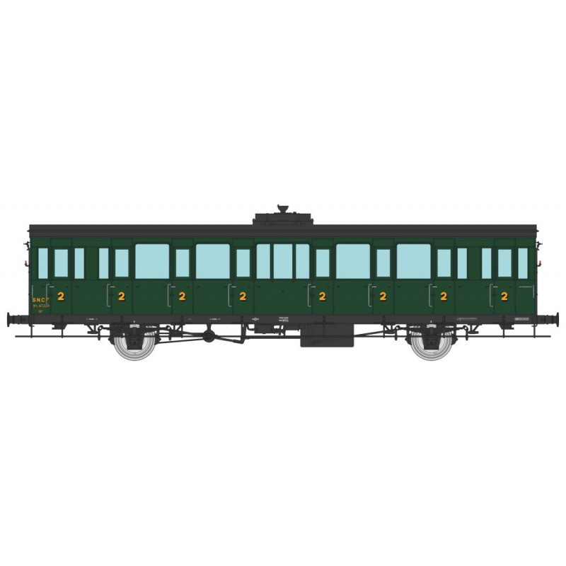 Coach second class, SNCF. Coach second class, SNCF.