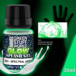 Gel salpicaduras- verde espectral (30 ml).