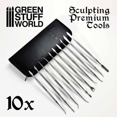 Sculpting Tools - Carvers (x10) with case .