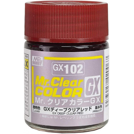 Deep clear red, 18 ml. Gunze Sangyo.