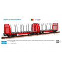 Articulated wagon 90' Smart GigaWood, Ibercargo. Articulated wagon 90' Smart GigaWood, Ibercargo.