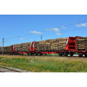 Articulated wagon 90' Smart GigaWood, Ibercargo. Articulated wagon 90' Smart GigaWood, Ibercargo.