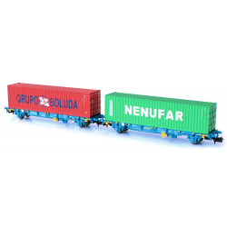 Container carrier MCI, Renfe - Boluda and Nenufar.