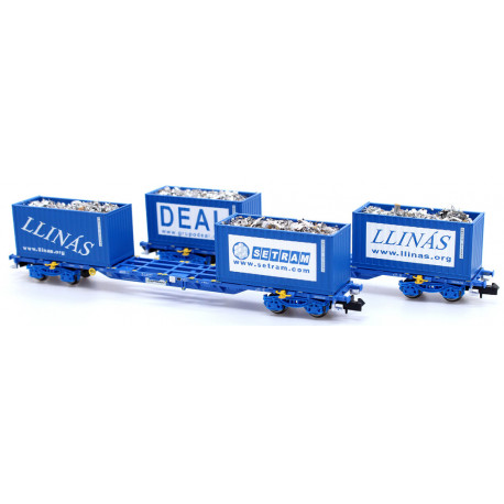 Set "chatarrero", 2 plataformas Captrain.