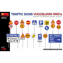 Traffic signs, Yugoslavia.