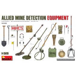 Equipo de detección de minas.