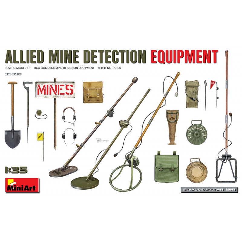 Allied mine detection equipment.