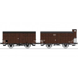 Set of 2 open wagons, SNCF.