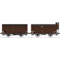 Set of 2 open wagons, SNCF. Set of 2 open wagons, SNCF.
