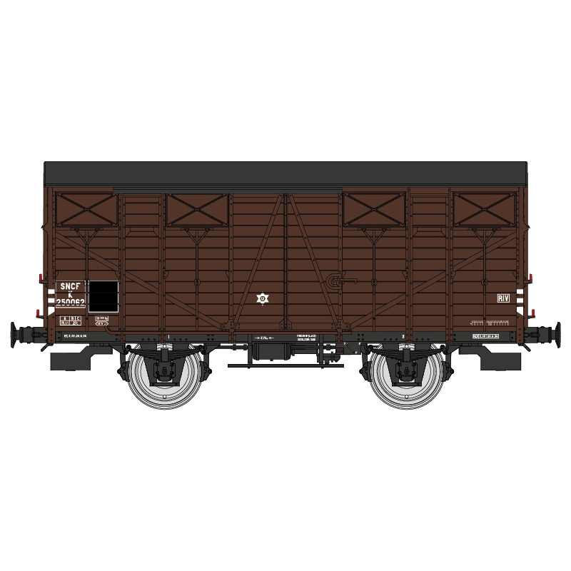 Vagón cerrado, OCEM 19, SNCF.