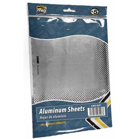 Aluminium sheets.