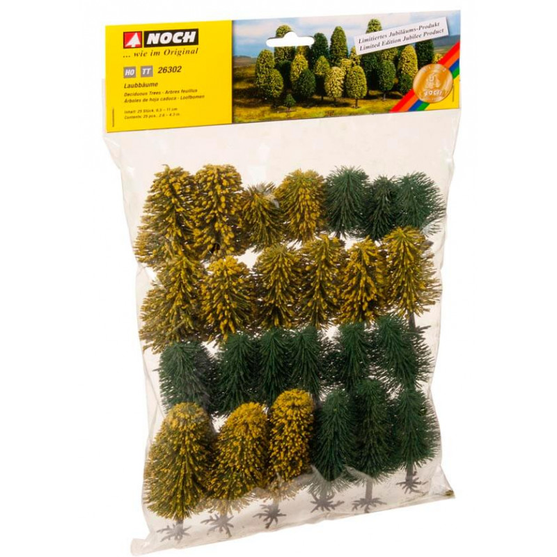 25 deciduous trees. 25 deciduous trees.