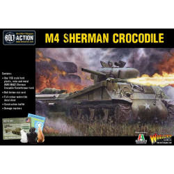 Sherman Crocodilo tanque lança-chamas. Ação do parafuso.