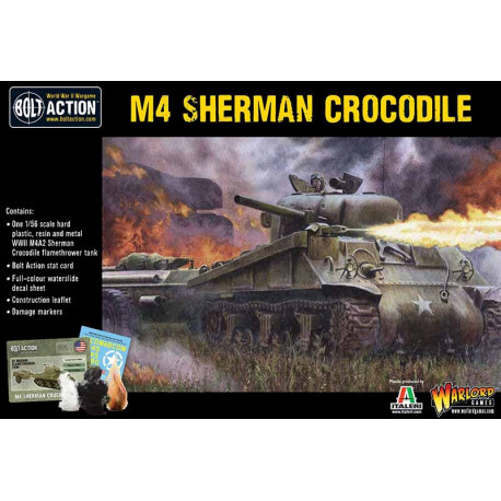Tanque lanzallamas Sherman Crocodile. Bolt Action.