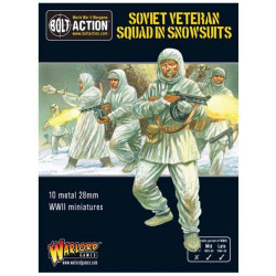 Squadra di veterani sovietici in tute da neve. Bolt Action.