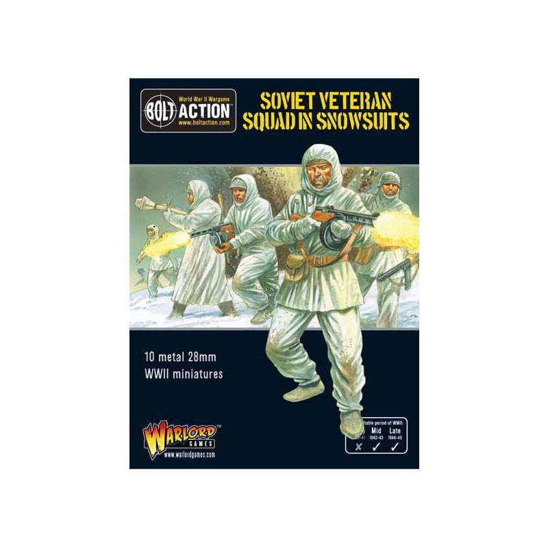 Soviet Veteran Squad in Snowsuits. Bolt Action.