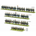 Brigada de caballería pesada francesa. Black Powder Epic Battles: Waterloo. Brigada de caballería pesada francesa. Black Powder Epic Battles: Waterloo.