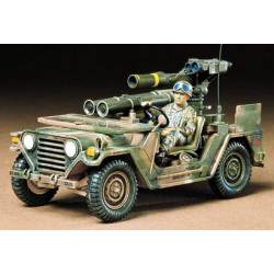 U.S. M151A2 with TOW missile launcher. TAMIYA 35125