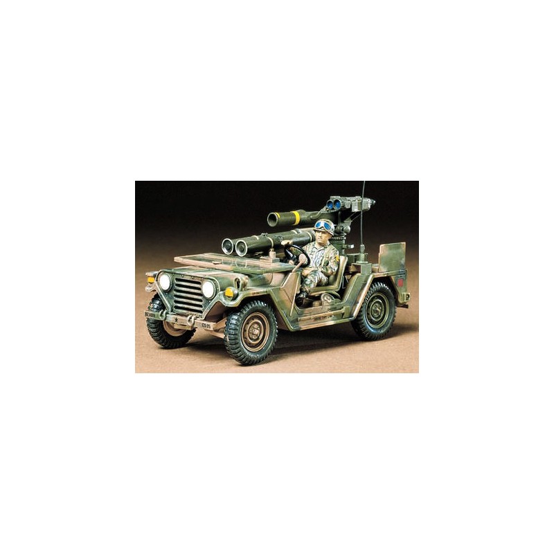 U.S. M151A2 with TOW missile launcher. TAMIYA 35125