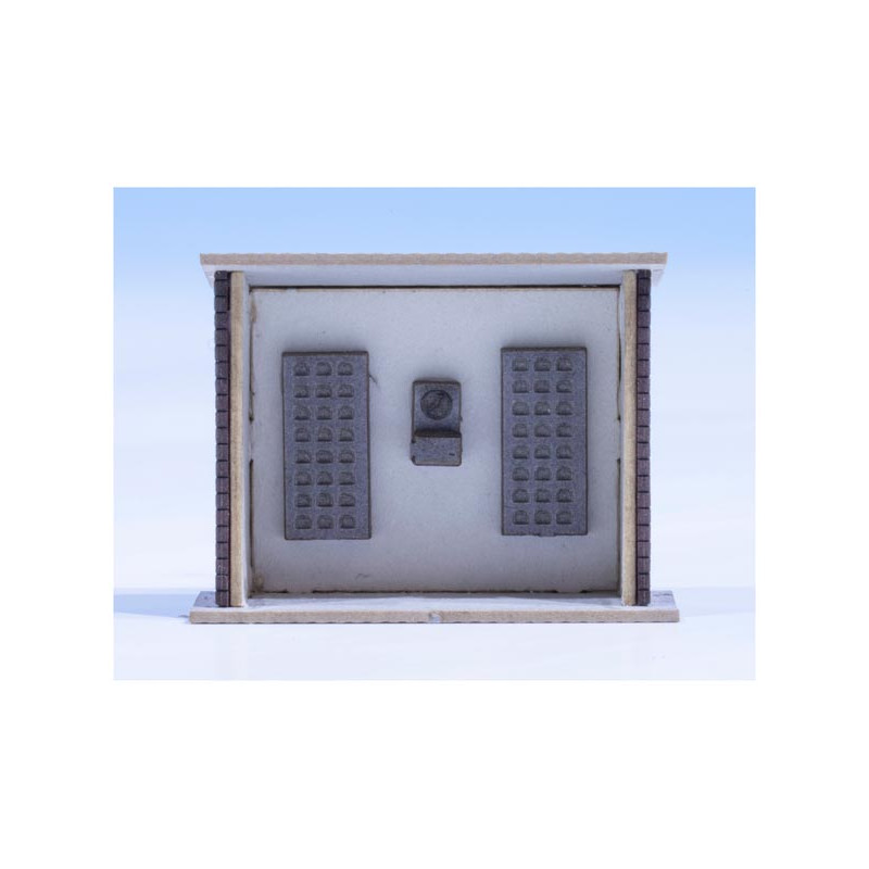Time clock with shelter.