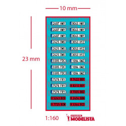 Plaques d’immatriculation modernes pour les camions espagnols.