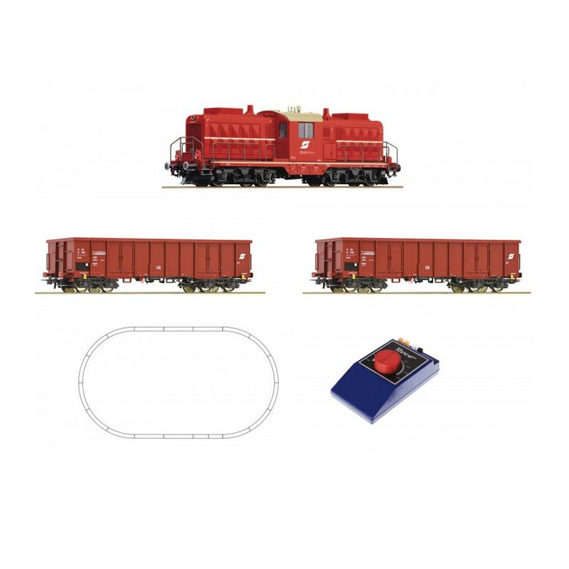 Caja de iniciación analógica. Locomotora diésel. ÖBB.