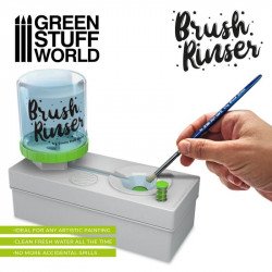 Brush rinser.