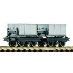Ensemble de deux wagons de ciment.