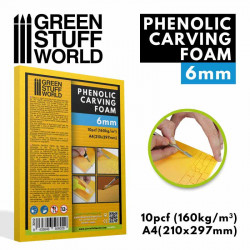 Phenolic carving foam 6 mm A4.