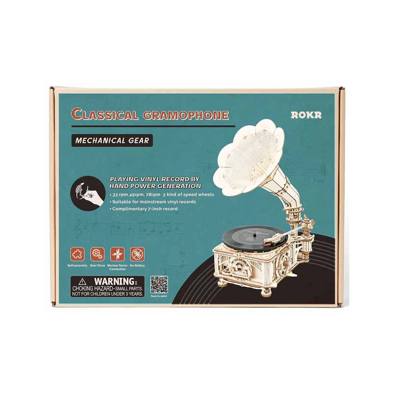 Classic manual rotary gramophone. Classic manual rotary gramophone.