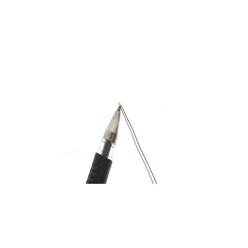 SMD 0402 warm white led, with wires (x4)
