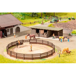 Riding Arena with Horseboxes.