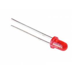 Flashing red led, 3mm. KINGBRIGHT