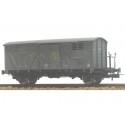 Vagón cerrado con balconcillo J-303888 gris. KTRAIN 0703F