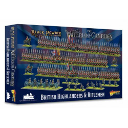 Black Powder Epic Battles: Waterloo - British Highlanders & Riflemen.