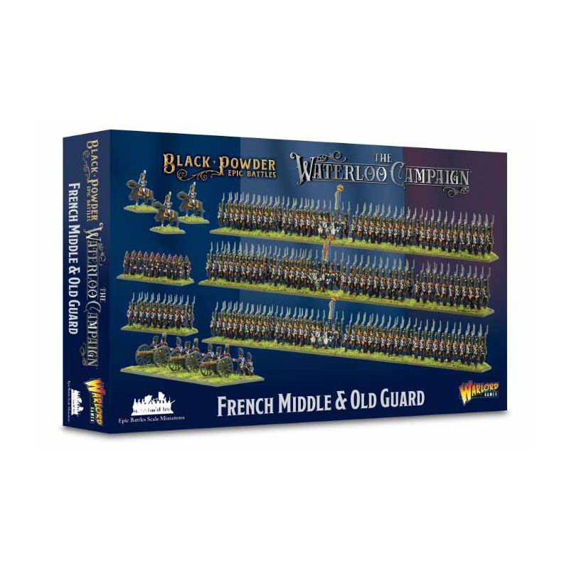 Guardia media y vieja francesa. Black Powder Epic Battles: Waterloo.