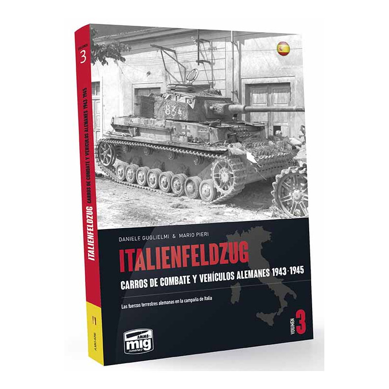 Italienfeldzug. Carros de combate y vehículos alemanes.