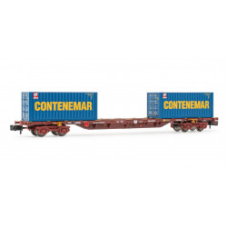 MMC container wagon, RENFE. "Contenemar".