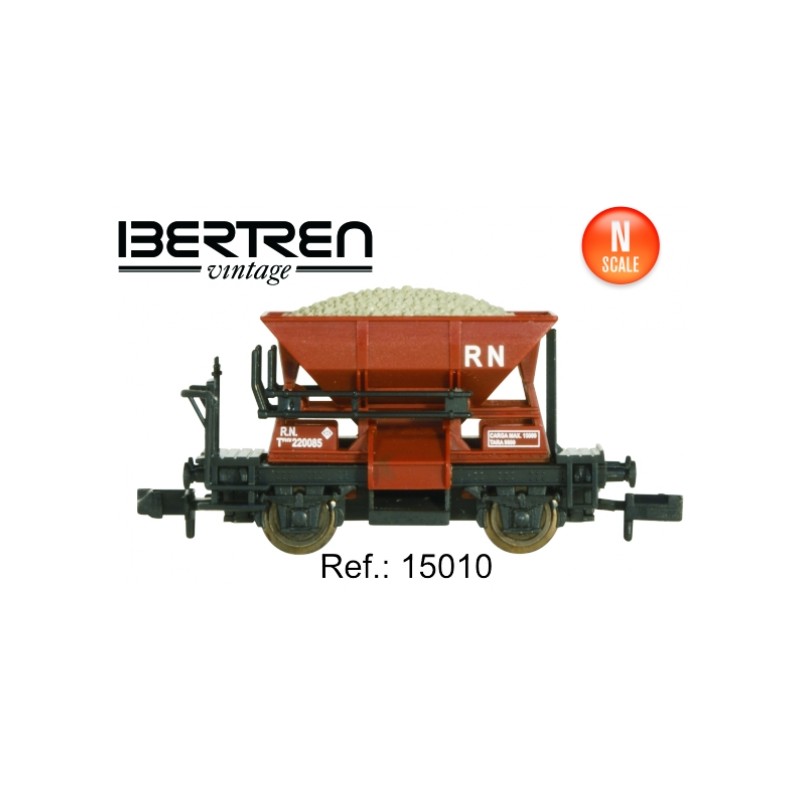 Two axels hopper wagon. Grey. IBERTREN 15011