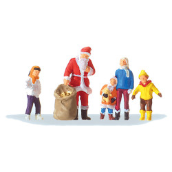 Santa with children.