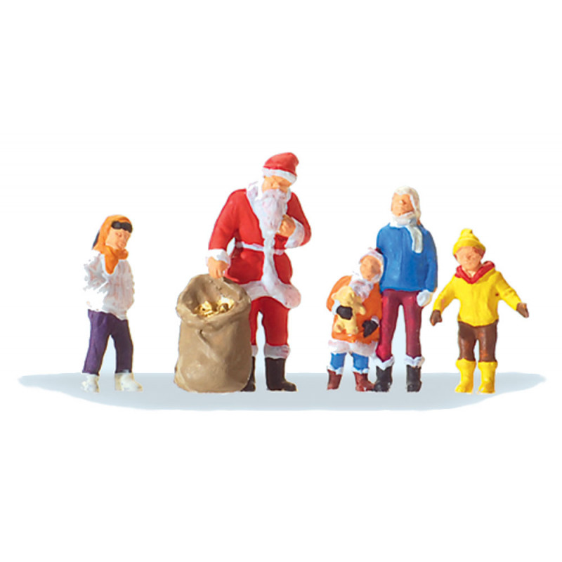 Santa with children. Santa with children.