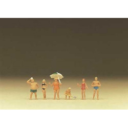 Familie am Strand.