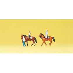 Reiter zu Pferd.